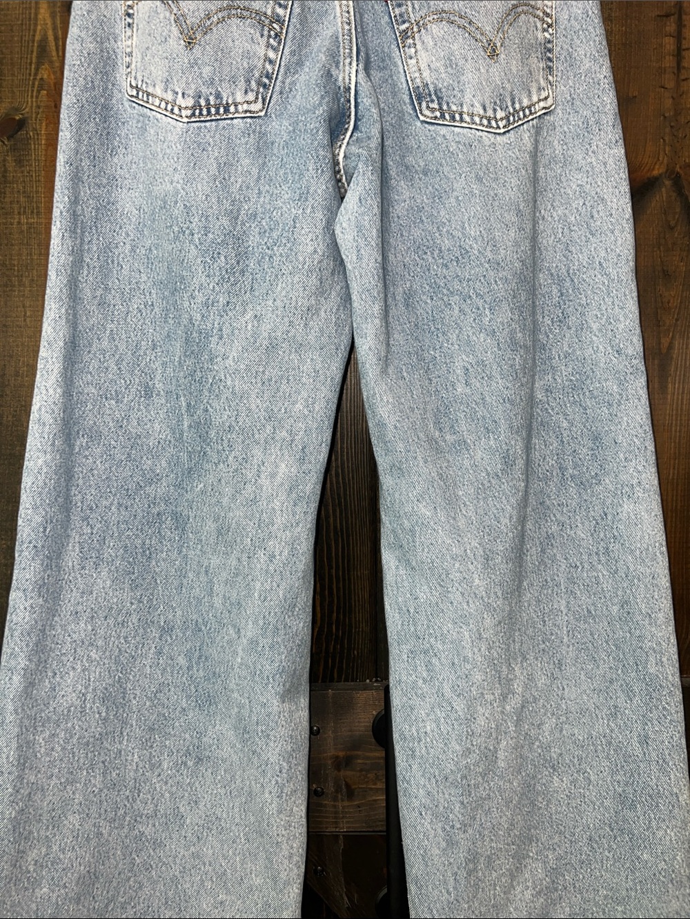 Levi's '94 Baggy Wide Leg Jeans 28 Distressed Light - Picture 7 of 12